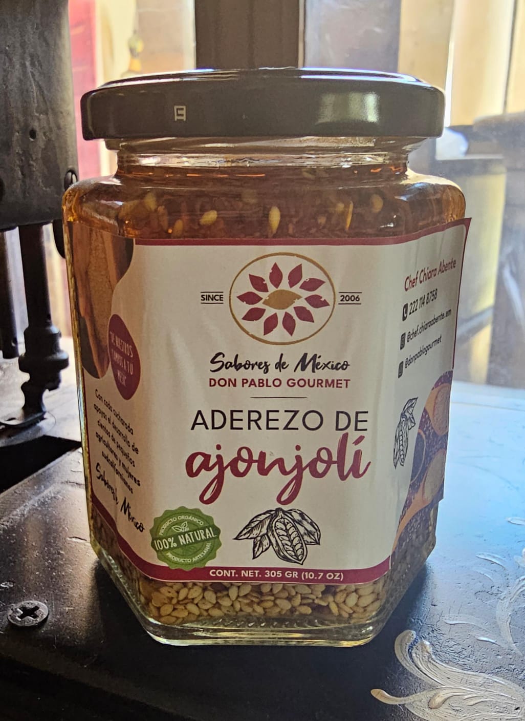 Aderezo de ajonjoli con arandano